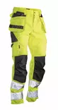 Jobman 2377 Riipputaskuhousut Hi-vis, keltainen/musta - Jobman Huomiotyövaatteet - 65237762-2199 - 1