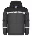 ProJob 7104 Half-zip Huppari, Grey/Black - Projob Työpaidat - 647104-9899 - 1