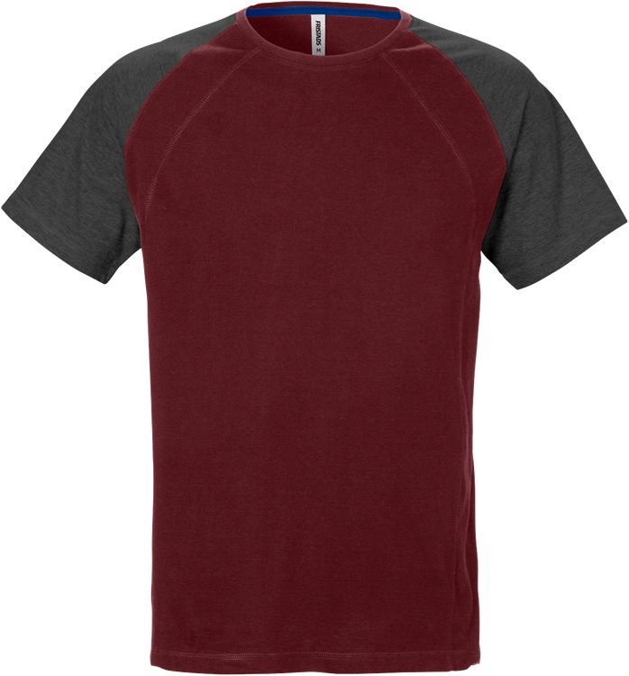 Acode t-paita 7652 BSJ, Viininp./Harmaa - Fristads Työpaidat - 129479-389 - 1