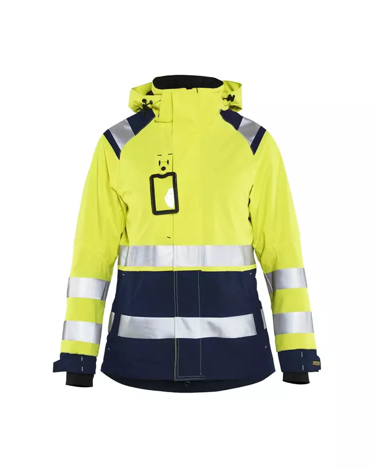 Blåkläder 4904 Naisten highvis kuoritakki, 3389 Huomio keltainen/Mariininsininen - Blåkläder Huomiotyövaatteet - 490419873389 - 1