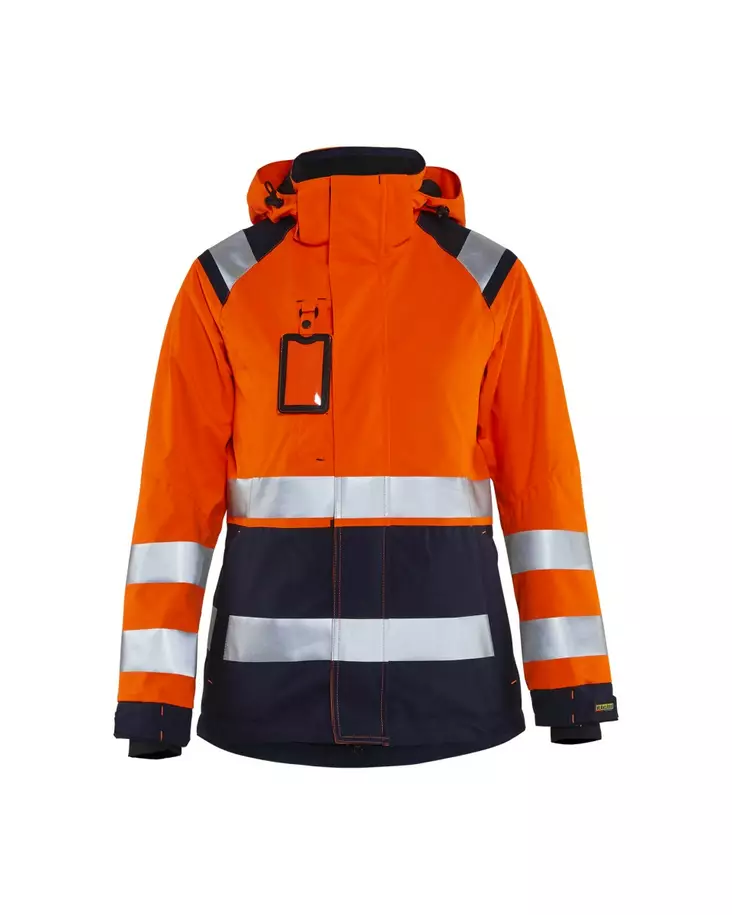 Blåkläder 4904 Naisten highvis kuoritakki, 5389 Huomio oranssi/Mariininsininen - Blåkläder Huomiotyövaatteet - 490419875389 - 1