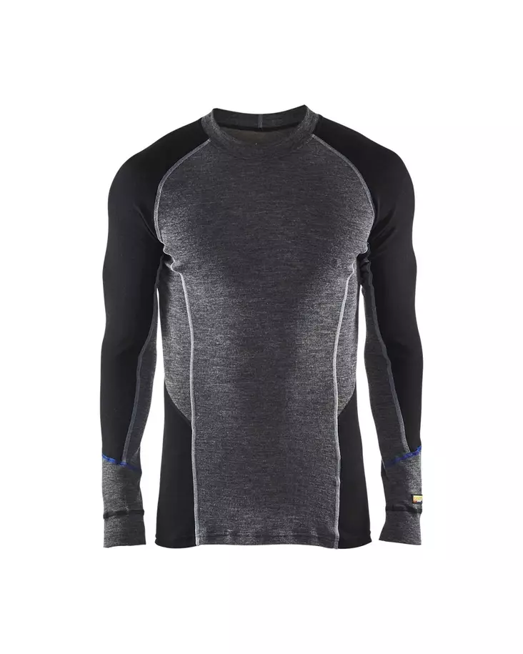 Blåkläder Aluspaita WARM, 100% merinovilla Harmaa/Musta - Blåkläder Työvaatteet - 489717329699 - 1