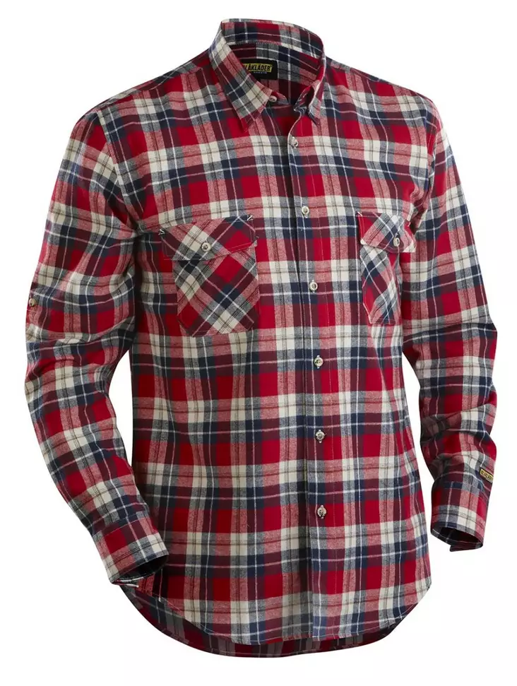 Blåkläder Flanellipaita Punainen/Mariininsininen - Blåkläder Työvaatteet - 332811345689 - 1