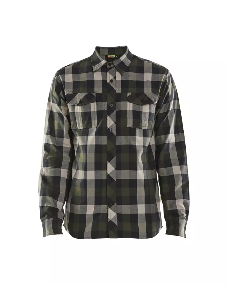 Blåkläder Flanellipaita Tumma oliivinvihreä/Musta - Blåkläder Työvaatteet - 329911524599 - 1