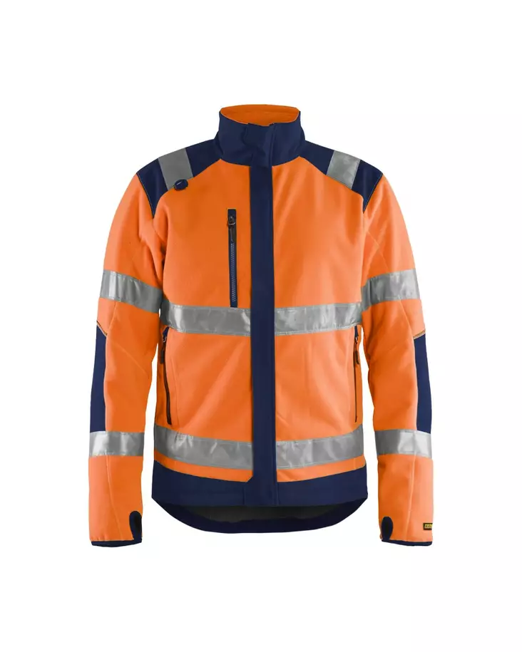 Blåkläder Highvis fleecepusero Huomio oranssi/Mariininsininen - Blåkläder Huomiotyövaatteet - 488825245389 - 1