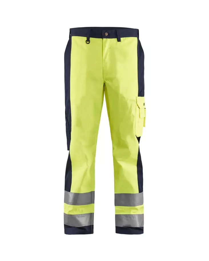 Blåkläder Highvis housut Huomio keltainen/Mariininsininen - Blåkläder Huomiotyövaatteet - 158318603389 - 1