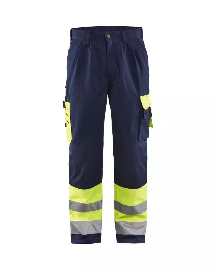 Blåkläder Highvis housut Huomio keltainen/Mariininsininen - Blåkläder Huomiotyövaatteet - 158418603389 - 1