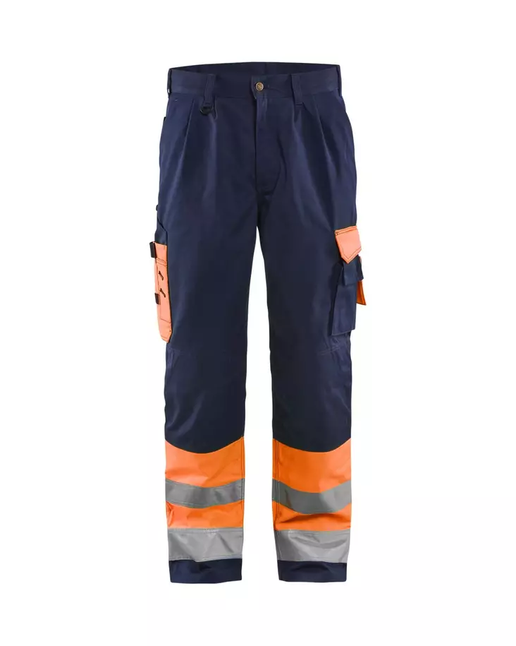 Blåkläder Highvis housut Huomio oranssi/Mariininsininen - Blåkläder Huomiotyövaatteet - 158418605389 - 1