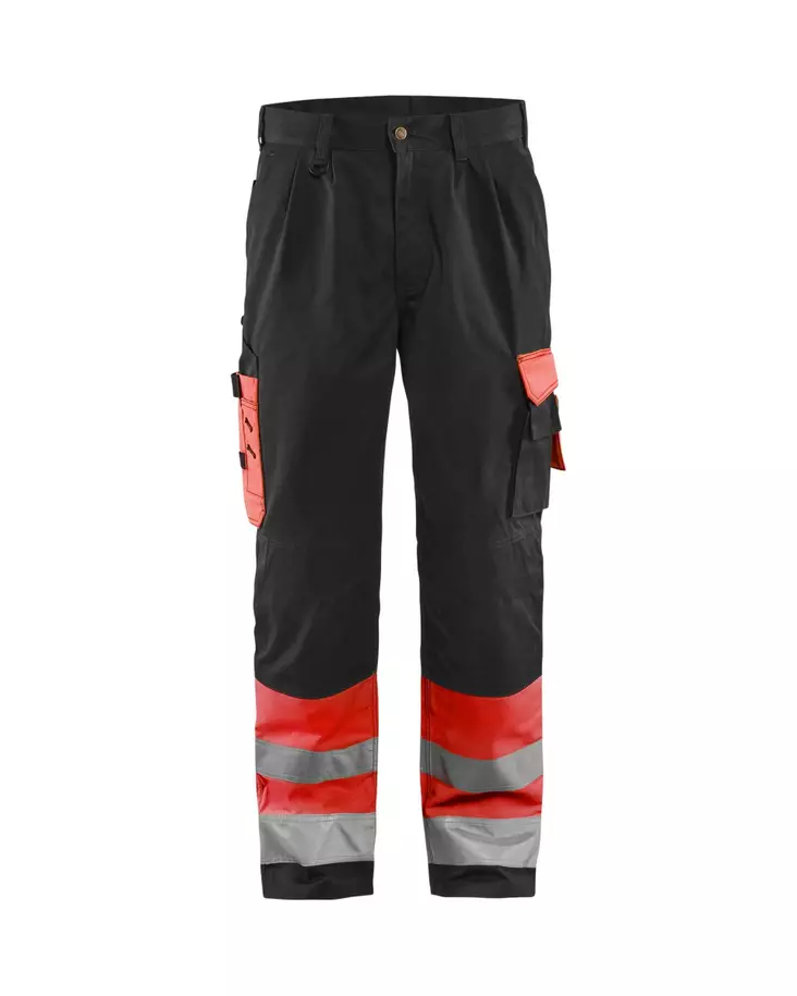 Blåkläder Highvis housut Huomio punainen/Musta - Blåkläder Huomiotyövaatteet - 158418605599 - 1