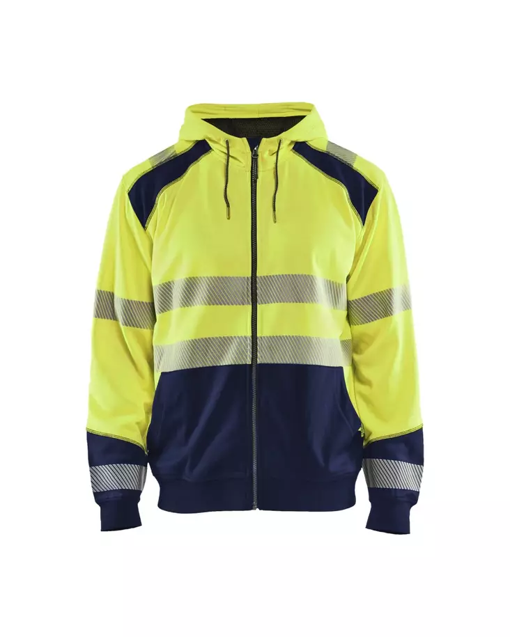 Blåkläder Highvis huppari Huomio keltainen/Mariininsininen - Blåkläder Huomiotyövaatteet - 354625283389 - 1