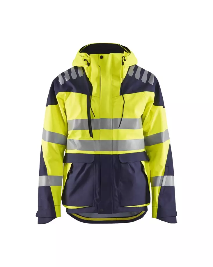 Blåkläder Highvis kuoritakki Evolution Huomio keltainen/Mariininsininen - Blåkläder Huomiotyövaatteet - 449019243389 - 1