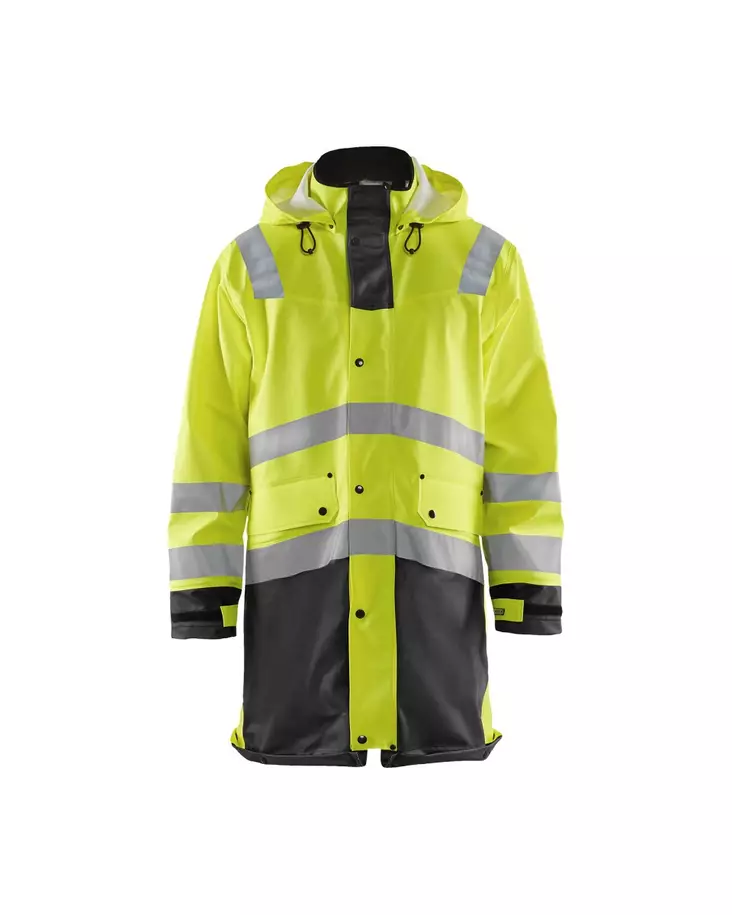 Blåkläder Highvis sadetakki, taso 2 Huomio keltainen/Musta - Blåkläder Huomiotyövaatteet - 430620033399 - 1