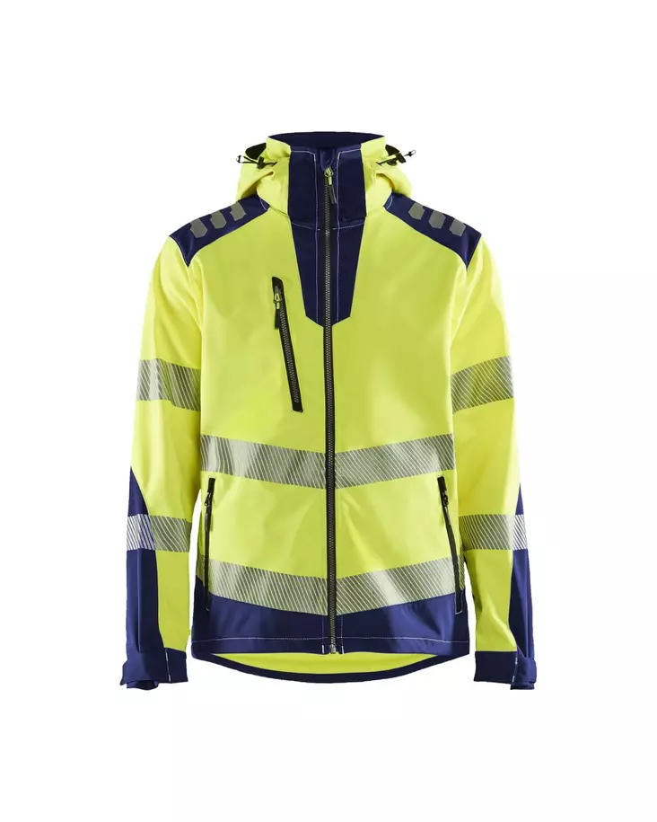 Blåkläder Highvis softshelltakki Huomio keltainen/Mariininsininen - Blåkläder Huomiotyövaatteet - 449125133389 - 1