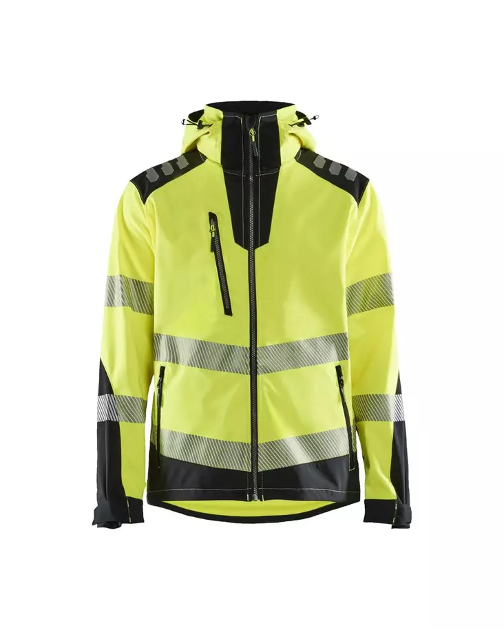 Blåkläder Highvis softshelltakki Huomio keltainen/Musta - Blåkläder Huomiotyövaatteet - 449125133399 - 1