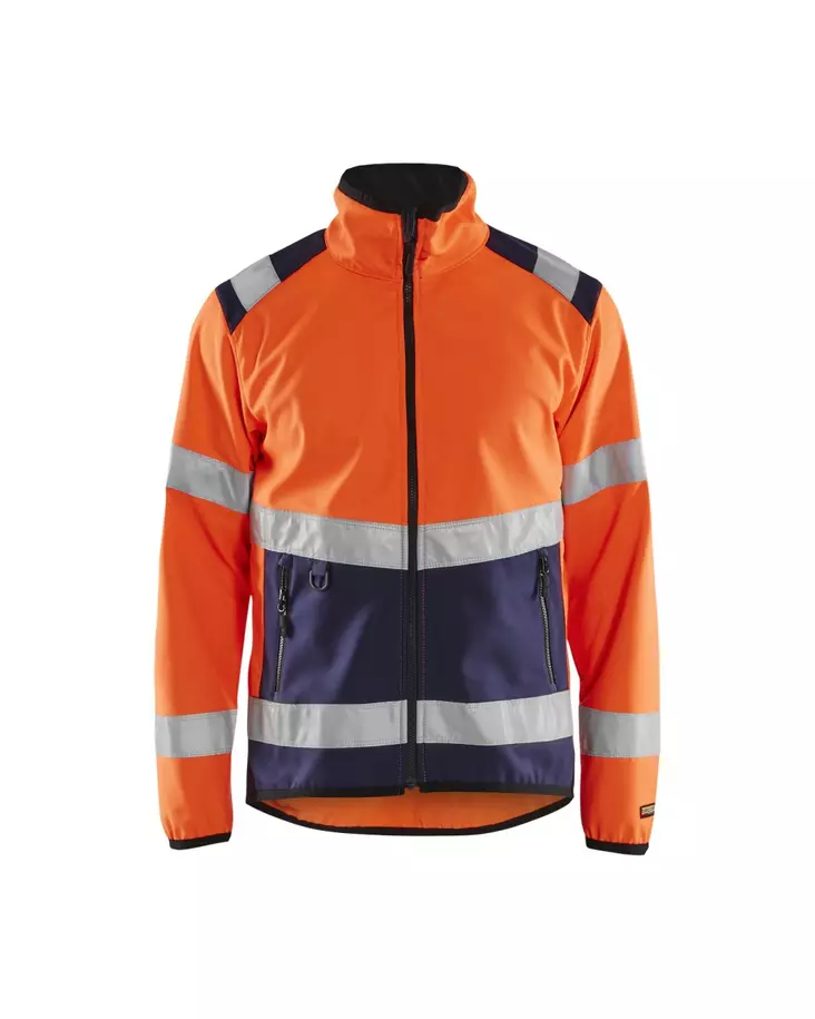 Blåkläder Highvis softshelltakki Huomio oranssi/Mariininsininen - Blåkläder Huomiotyövaatteet - 487725165389 - 1
