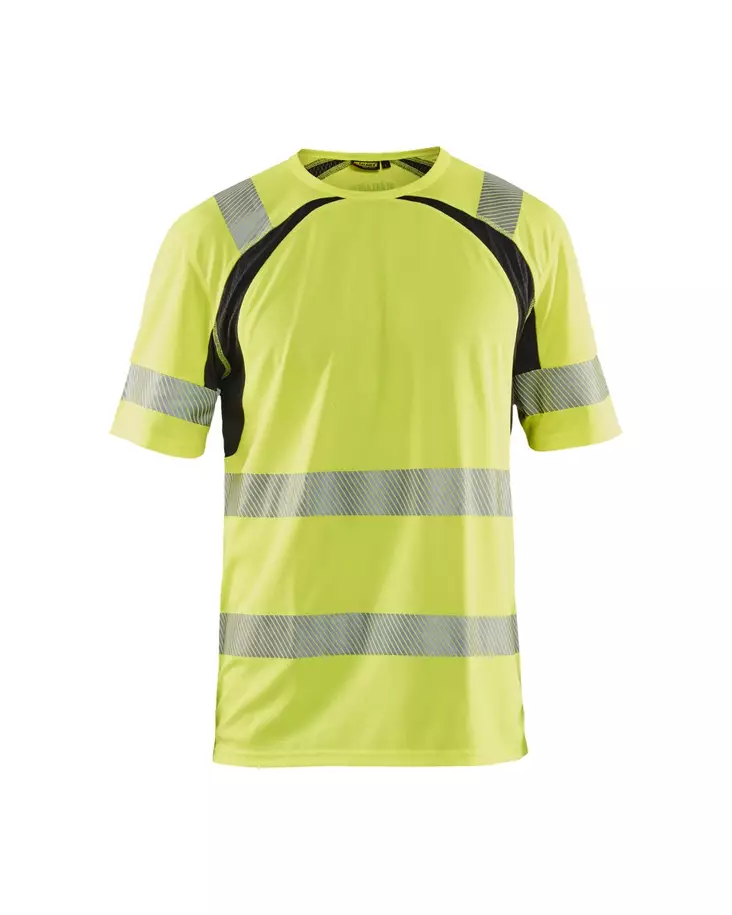 Blåkläder Highvis t-paita, UV-suoja Huomio keltainen/Musta - Blåkläder Huomiotyövaatteet - 339710133399 - 1