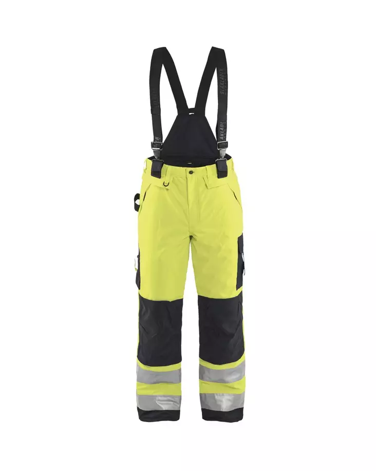 Blåkläder Highvis talvihousut henkseleillä Huomio keltainen/Musta - Blåkläder Huomiotyövaatteet - 188519773399 - 1