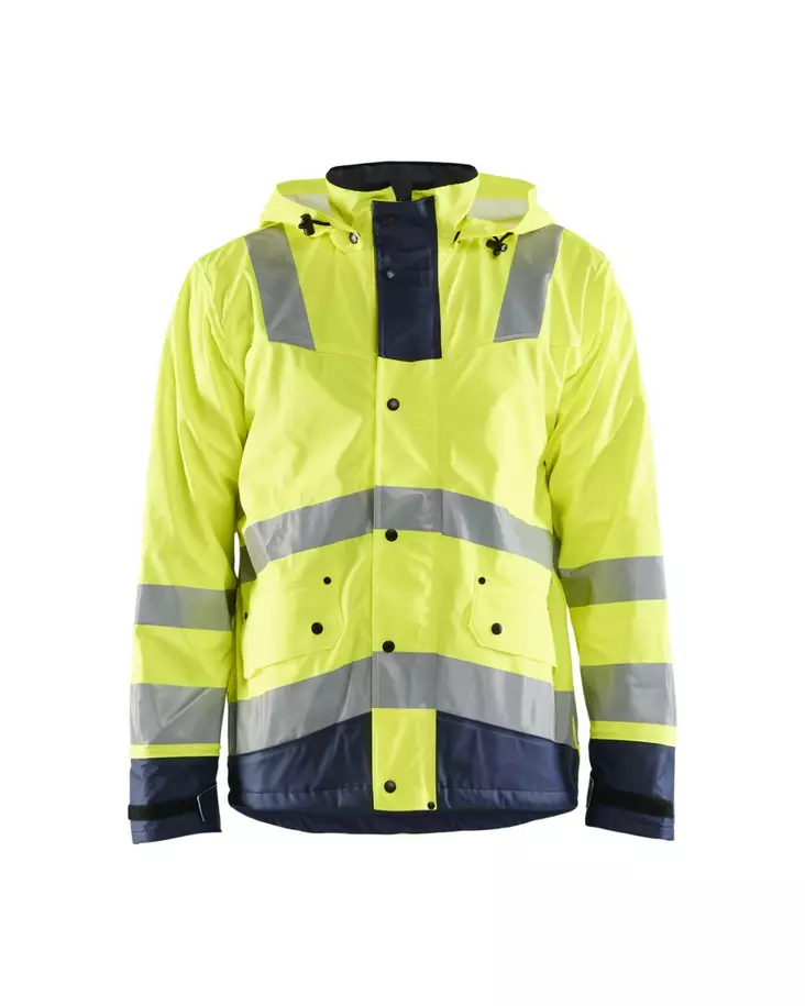 Blåkläder Highvis talvisadetakki, taso 2 Huomio keltainen/Mariininsininen - Blåkläder Huomiotyövaatteet - 430720033389 - 1