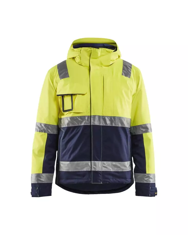 Blåkläder Highvis talvitakki Huomio keltainen/Mariininsininen - Blåkläder Huomiotyövaatteet - 487019873389 - 1