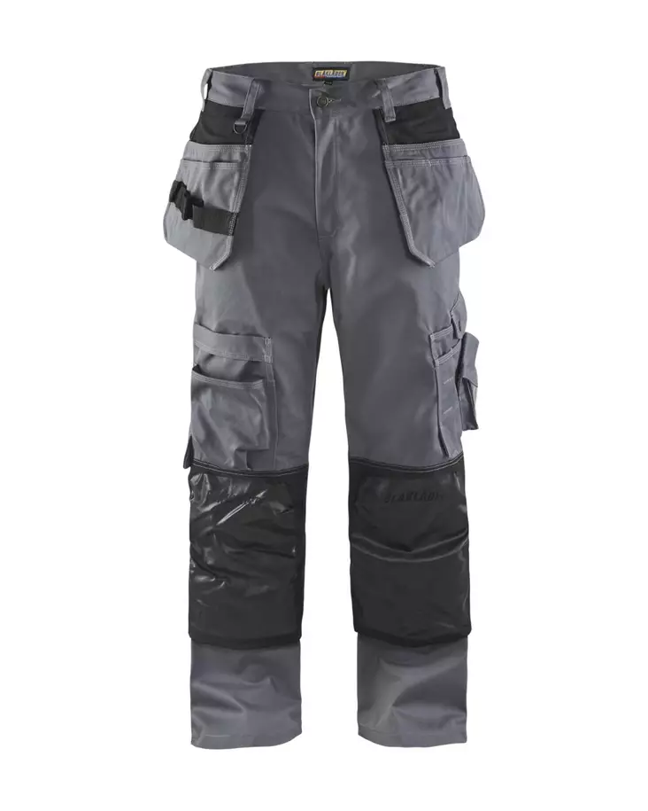 Blåkläder Lattia-asentajan riipputaskuhousut Harmaa/Musta - Blåkläder Työvaatteet - 150518609499 - 1