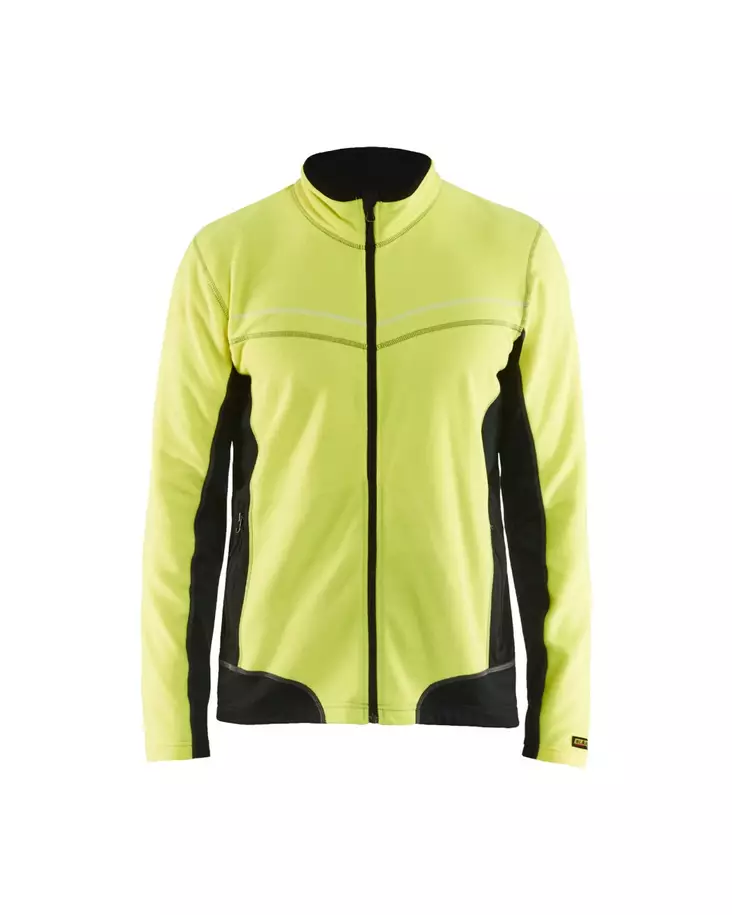 Blåkläder Microfleecepusero Huomio keltainen/Musta - Blåkläder Huomiotyövaatteet - 499710103399 - 1