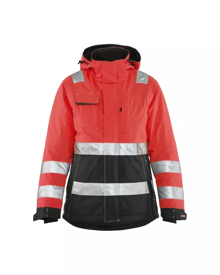 Blåkläder Naisten highvis talvitakki Huomio punainen/Musta - Blåkläder Huomiotyövaatteet - 487219875599 - 1