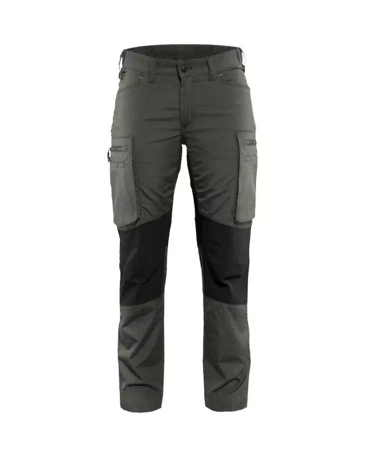 Blåkläder Naisten housut stretch Army green/Musta - Blåkläder Työvaatteet - 715918454699 - 1
