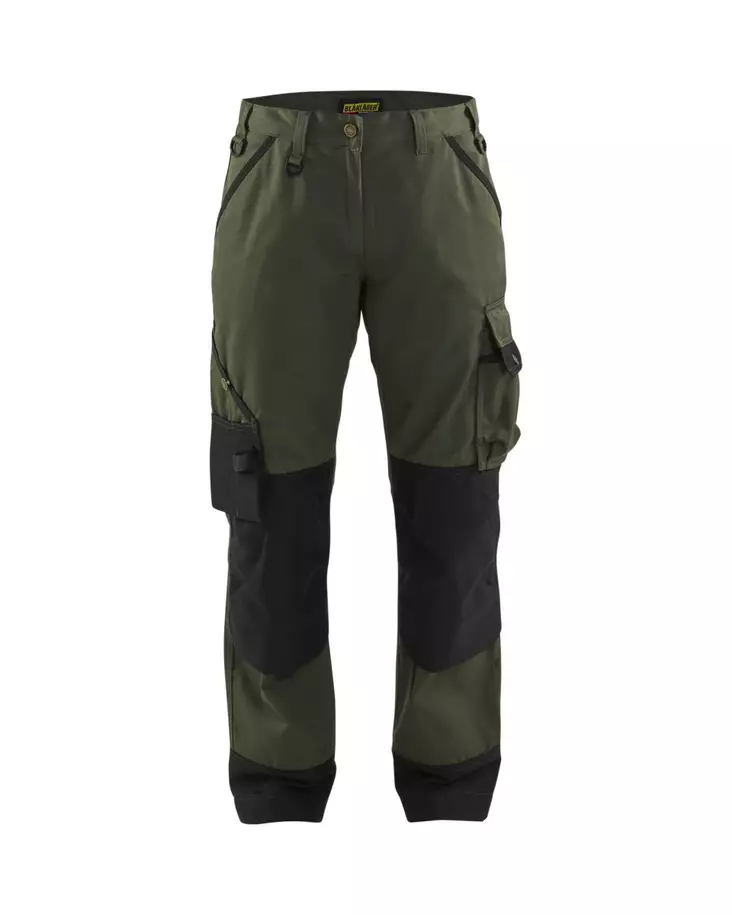 Blåkläder Naisten puutarhurin housut Army green/Musta - Blåkläder Työvaatteet - 715418354699 - 1