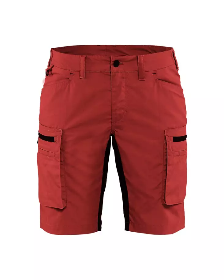 Blåkläder Naisten shortsit stretch Punainen/Musta - Blåkläder Työvaatteet - 714918455699 - 1