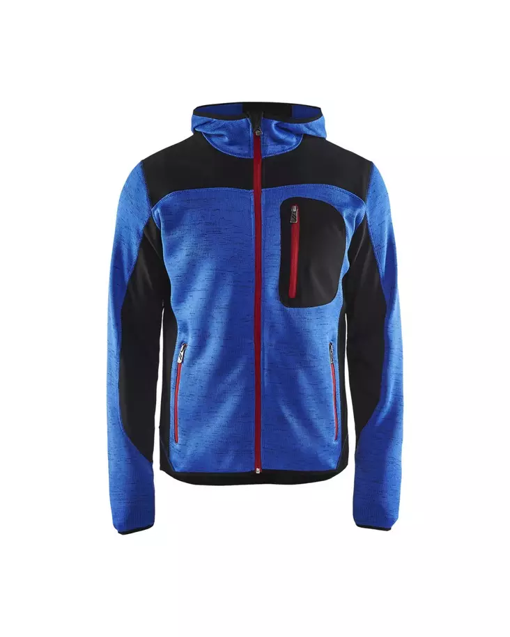 Blåkläder Neulottu softshelltakki Keskisininen/Musta - Blåkläder Työvaatteet - 493021178599 - 1