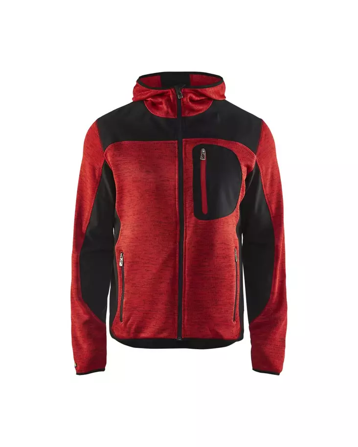 Blåkläder Neulottu softshelltakki Punainen/Musta - Blåkläder Työvaatteet - 493021175699 - 1