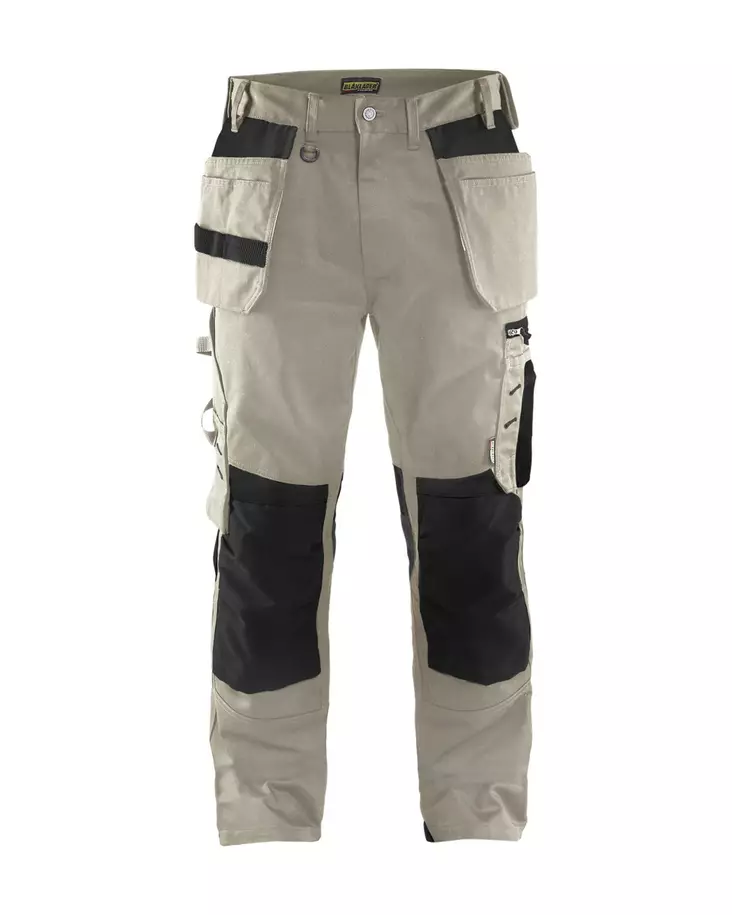 Blåkläder Riipputaskuhousut Hiekka/Musta - Blåkläder Työvaatteet - 155518602799 - 1