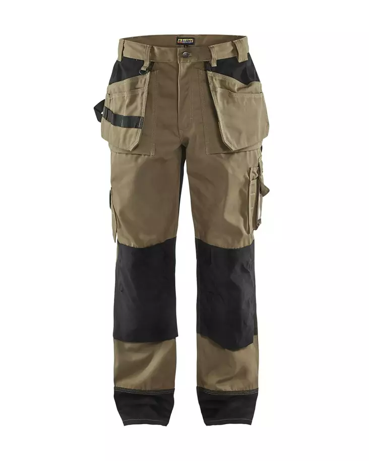 Blåkläder Riipputaskuhousut Khaki/Musta - Blåkläder Työvaatteet - 150318602499 - 1