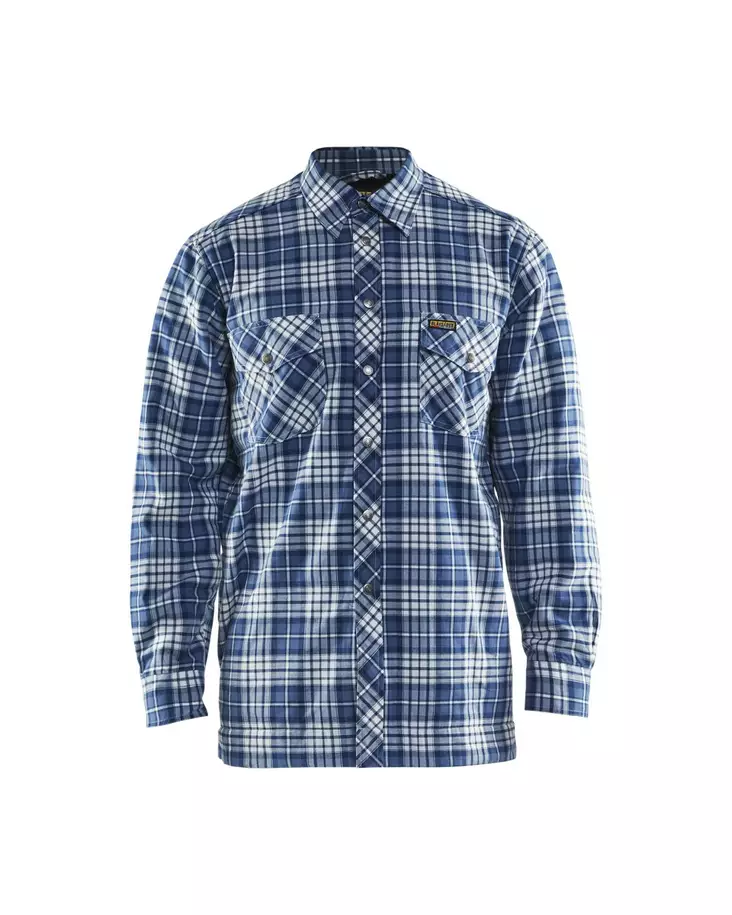 Blåkläder Vuorattu flanellipaita Keskisininen/Mariininsininen - Blåkläder Työvaatteet - 329011308589 - 1