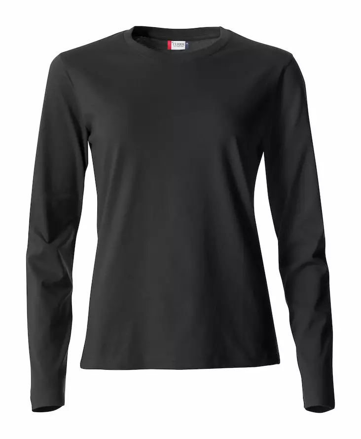 Clique Basic-T L/S Ladies, musta - Clique Vaatteet - 029034-99 - 1