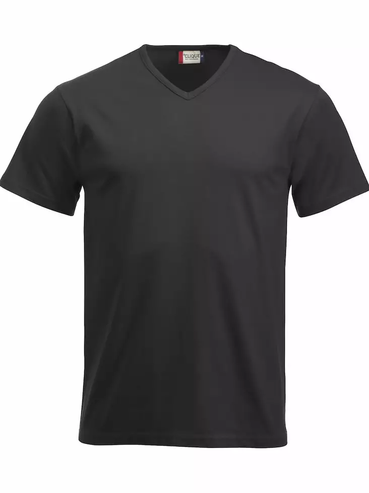 Clique Fashion-T V-neck, musta - Clique Vaatteet - 029331-99 - 1