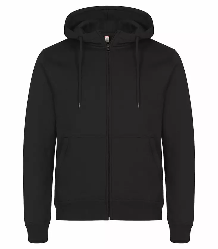Clique Miami Hoody Full Zip, Musta - Clique Vaatteet - 0201034-99 - 1