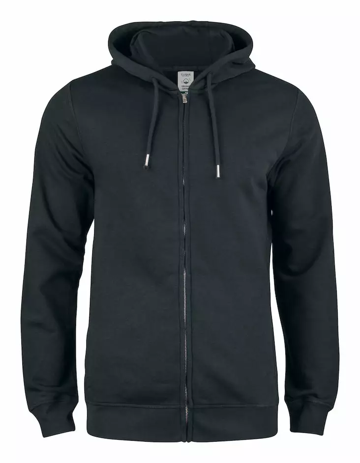 Clique Premium OC Hoody Full Zip, musta - Clique Vaatteet - 021004-99 - 1