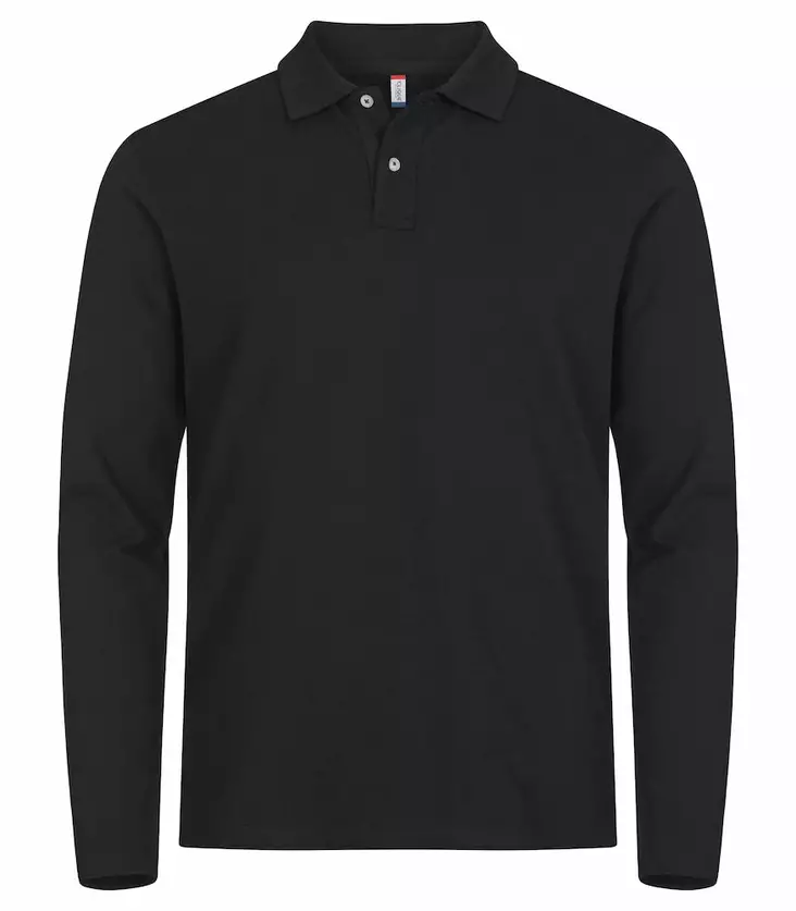 Clique Stretch Premium Polo L/S, Musta - Clique Vaatteet - 028262-99 - 1