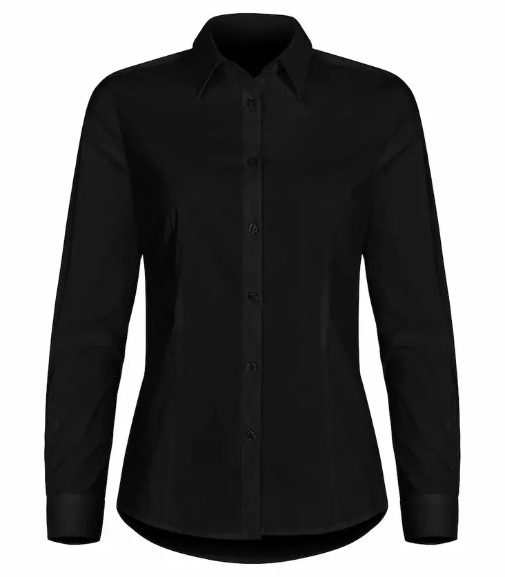 Clique Stretch Shirt L/S Women, Musta - Clique Vaatteet - 027961-99 - 1