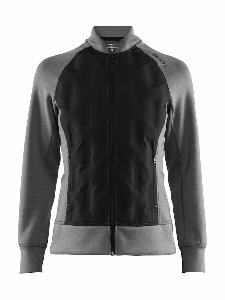 Craft Hybrid jacket W, DK GREY MELANGE-BLACK - Craft Vaatteet - 1907224-975999 - 1