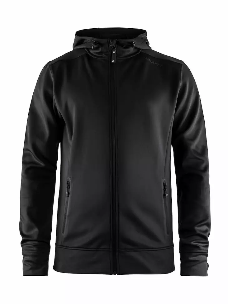 Craft Noble Full Zip Hood M, Black - Craft Vaatteet - 1904574-9999 - 1