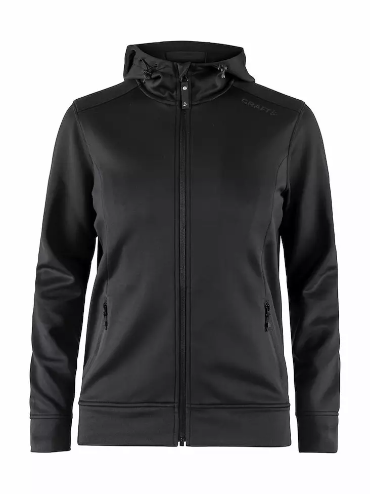 Craft Noble Full Zip Hood W, Black - Craft Vaatteet - 1904575-9999 - 1