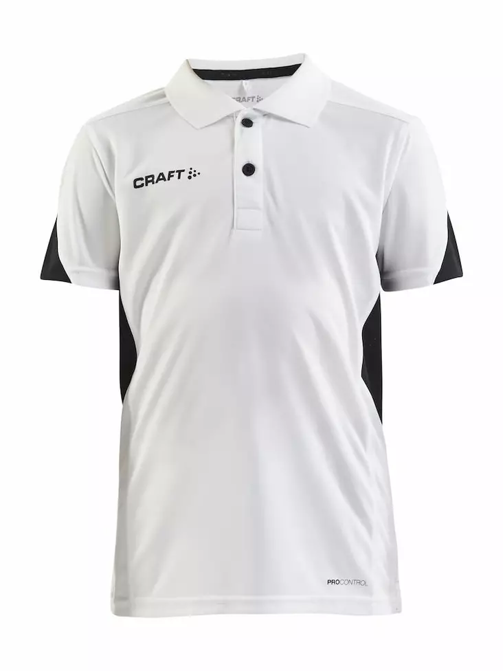 Craft Pro Control Impact Polo Jr, WHITE-BLACK - Craft Vaatteet - 1908227-900999 - 1