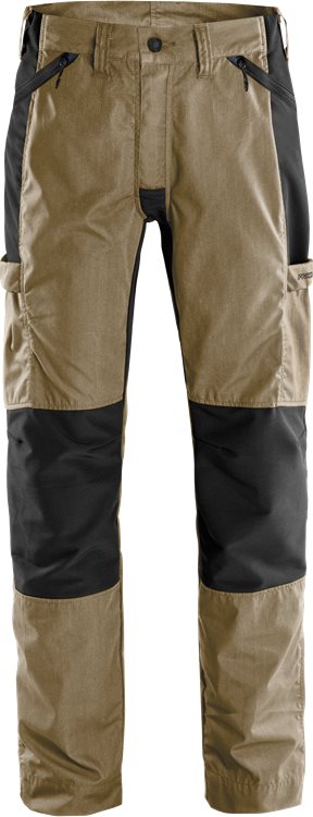 Fristads Service stretch housut 2540 LWR, Khaki/Musta - Fristads Työhousut - 130804-299 - 1