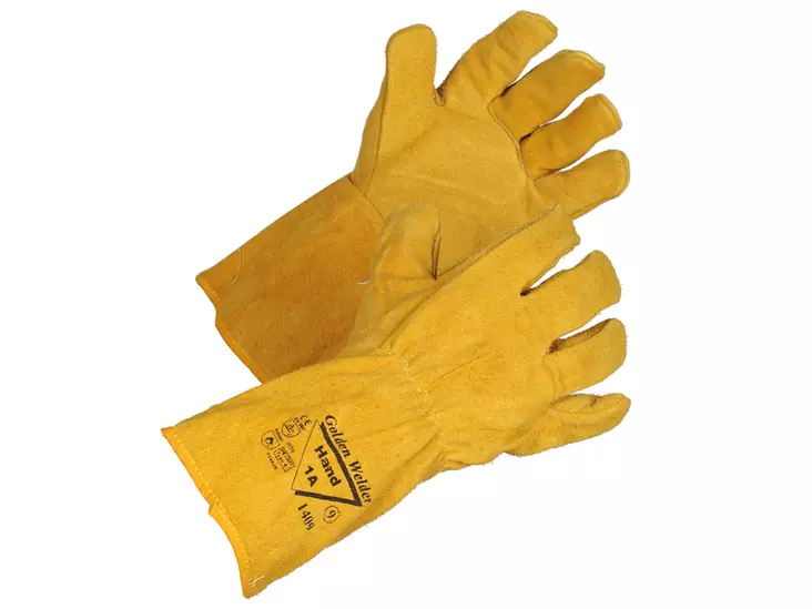 Hand1A 1409 Golden Welder Haljas Hitsarinkäsine, Keltainen - Käsineet hitsaus ja kuumuus - H1A-1409 - 1