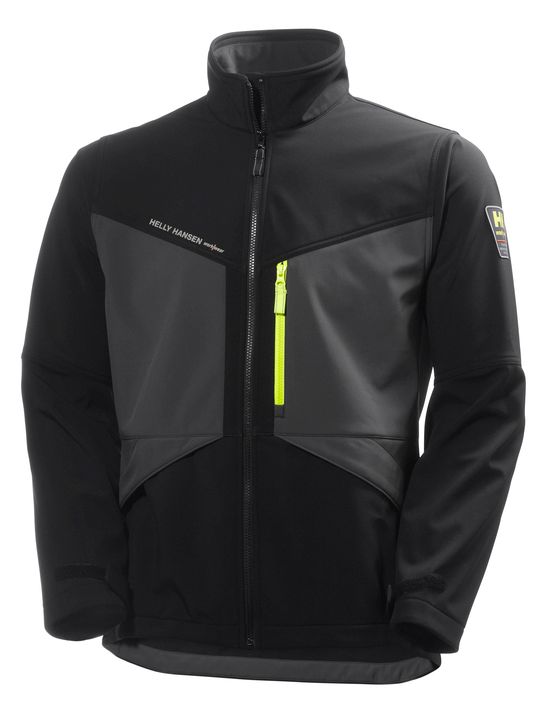 Helly Hansen Aker Softshell, Musta/T.Harmaa - Helly Hansen Työtakit - 74051-999 - 1