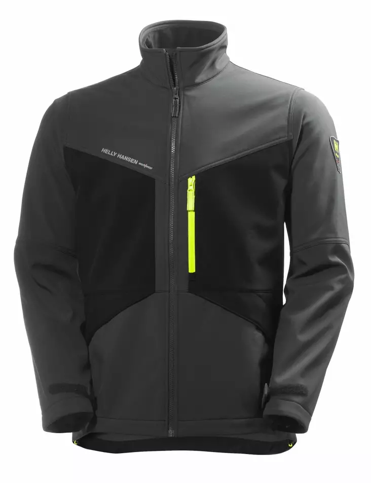 Helly Hansen Aker Softshell, T.Harmaa/Musta - Helly Hansen Työtakit - 74051-979 - 1