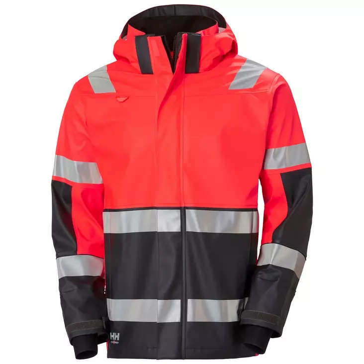 Helly Hansen Alna 2.0 Rain Jacket, 169 Red/Ebony - Helly Hansen Huomiosadeasut - 70295-169 - 1