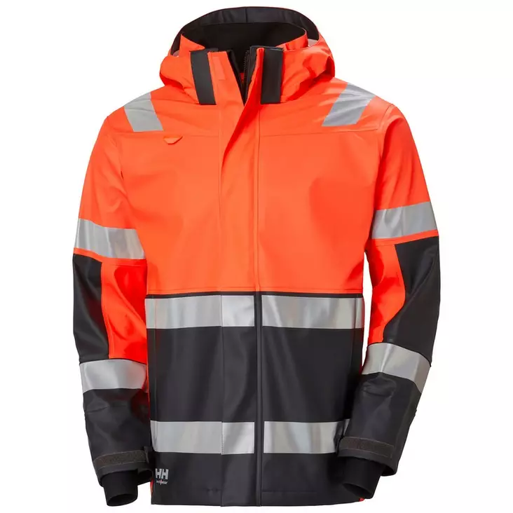 Helly Hansen Alna 2.0 Rain Jacket, 269 Orange/Ebony - Helly Hansen Huomiosadeasut - 70295-269 - 1